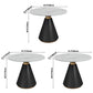 Round Pedestal Dining Table Modern Stone Furniture for Dining Room Home Clearhalo ' dining_table' 'Dining Tables & Seating' 'Dining Tables' 'furn' 'furn_dining_table' 'Furniture' 'furniture_dining_table' 'Kitchen & Dining Furniture' 'kitchen&dining_furn' 'kitchen' 'kitchen_dining_table' 3670588