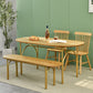 Contemporary Solid Wood Khaki Dining Table Oval Shape Standard Dining Table for Kitchen Clearhalo ' dining_table' 'Dining Tables & Seating' 'Dining Tables' 'furn' 'furn_dining_table' 'Furniture' 'furniture_dining_table' 'Kitchen & Dining Furniture' 'kitchen&dining_furn' 'kitchen' 'kitchen_dining_table' 3670618