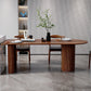 Solid Wood Contemporary Free Form Indoor Table Wood Top Table for Dining Room Walnut Without Chairs Clearhalo ' dining_table' 'Dining Tables & Seating' 'Dining Tables' 'furn' 'furn_dining_table' 'Furniture' 'furniture_dining_table' 'Kitchen & Dining Furniture' 'kitchen&dining_furn' 'kitchen' 'kitchen_dining_table' 3670647