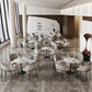 Round Shape Minimalist Dining Table White Fixed Table of Sintered Stone Clearhalo ' dining_table' 'Dining Tables & Seating' 'Dining Tables' 'furn' 'furn_dining_table' 'Furniture' 'furniture_dining_table' 'Kitchen & Dining Furniture' 'kitchen&dining_furn' 'kitchen' 'kitchen_dining_table' 3670659