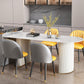 Modern Dining Table Sintered Stone Dining Table with Double Pedestal for Dining Room Clearhalo ' dining_table' 'Dining Tables & Seating' 'Dining Tables' 'furn' 'furn_dining_table' 'Furniture' 'furniture_dining_table' 'Kitchen & Dining Furniture' 'kitchen&dining_furn' 'kitchen' 'kitchen_dining_table' 3670677
