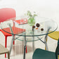 Modern Style Glass Kitchen Dining Table Clear Round Table with Metal Base for Home Clearhalo ' dining_table' 'Dining Tables & Seating' 'Dining Tables' 'furn' 'furn_dining_table' 'Furniture' 'furniture_dining_table' 'Kitchen & Dining Furniture' 'kitchen&dining_furn' 'kitchen' 'kitchen_dining_table' 3670684