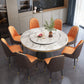 Round Modern Style Sintered Stone Dining Table Furniture with Metallic Base Clearhalo ' dining_table' 'Dining Tables & Seating' 'Dining Tables' 'furn' 'furn_dining_table' 'Furniture' 'furniture_dining_table' 'Kitchen & Dining Furniture' 'kitchen&dining_furn' 'kitchen' 'kitchen_dining_table' 3670702
