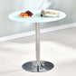 Round GlassTransparent Dining Table Simplicity Pedestal Table for Dining Room White Without Chairs Clearhalo ' dining_table' 'Dining Tables & Seating' 'Dining Tables' 'furn' 'furn_dining_table' 'Furniture' 'furniture_dining_table' 'Kitchen & Dining Furniture' 'kitchen&dining_furn' 'kitchen' 'kitchen_dining_table' 3670705