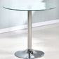 Round GlassTransparent Dining Table Simplicity Pedestal Table for Dining Room Clearhalo ' dining_table' 'Dining Tables & Seating' 'Dining Tables' 'furn' 'furn_dining_table' 'Furniture' 'furniture_dining_table' 'Kitchen & Dining Furniture' 'kitchen&dining_furn' 'kitchen' 'kitchen_dining_table' 3670706