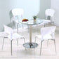 Round GlassTransparent Dining Table Simplicity Pedestal Table for Dining Room Clearhalo ' dining_table' 'Dining Tables & Seating' 'Dining Tables' 'furn' 'furn_dining_table' 'Furniture' 'furniture_dining_table' 'Kitchen & Dining Furniture' 'kitchen&dining_furn' 'kitchen' 'kitchen_dining_table' 3670707