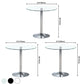 Round GlassTransparent Dining Table Simplicity Pedestal Table for Dining Room Clearhalo ' dining_table' 'Dining Tables & Seating' 'Dining Tables' 'furn' 'furn_dining_table' 'Furniture' 'furniture_dining_table' 'Kitchen & Dining Furniture' 'kitchen&dining_furn' 'kitchen' 'kitchen_dining_table' 3670714