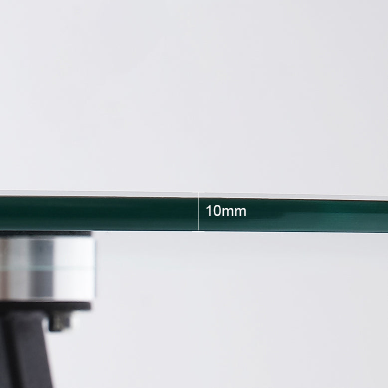 Round Tripod Base Home Furniture Clear Glass Dining Room Collection for Home Clearhalo ' dining_table' 'Dining Tables & Seating' 'Dining Tables' 'furn' 'furn_dining_table' 'Furniture' 'furniture_dining_table' 'Kitchen & Dining Furniture' 'kitchen&dining_furn' 'kitchen' 'kitchen_dining_table' 3670727