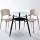 Round Tripod Base Home Furniture Clear Glass Dining Room Collection for Home Clearhalo ' dining_table' 'Dining Tables & Seating' 'Dining Tables' 'furn' 'furn_dining_table' 'Furniture' 'furniture_dining_table' 'Kitchen & Dining Furniture' 'kitchen&dining_furn' 'kitchen' 'kitchen_dining_table' 3670733