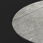 Modern Round Dining Table Sintered Stone Table with Black Pedestal Base,47.2"L x 32.7"W x 30"H Clearhalo ' dining_table' 'Dining Tables & Seating' 'Dining Tables' 'furn' 'furn_dining_table' 'Furniture' 'furniture_dining_table' 'Kitchen & Dining Furniture' 'kitchen&dining_furn' 'kitchen' 'kitchen_dining_table' 3670740