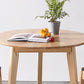 Round Shape Modern Dining Table Wood Color Fixed Table with Rubberwood Solid Wood Clearhalo ' dining_table' 'Dining Tables & Seating' 'Dining Tables' 'furn' 'furn_dining_table' 'Furniture' 'furniture_dining_table' 'Kitchen & Dining Furniture' 'kitchen&dining_furn' 'kitchen' 'kitchen_dining_table' 3670756