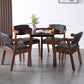 Round Shape Modern Dining Table Wood Color Fixed Table with Rubberwood Solid Wood Clearhalo ' dining_table' 'Dining Tables & Seating' 'Dining Tables' 'furn' 'furn_dining_table' 'Furniture' 'furniture_dining_table' 'Kitchen & Dining Furniture' 'kitchen&dining_furn' 'kitchen' 'kitchen_dining_table' 3670762
