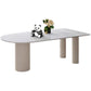 Metal Modern Free Form Table Marble Top Table for Dining Room and Kitchen White Without Chairs Clearhalo ' dining_table' 'Dining Tables & Seating' 'Dining Tables' 'furn' 'furn_dining_table' 'Furniture' 'furniture_dining_table' 'Kitchen & Dining Furniture' 'kitchen&dining_furn' 'kitchen' 'kitchen_dining_table' 3670767