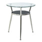 Modern Style Glass Dining Room Table Round Formal Table with Metal Base Clear Without Chairs Clearhalo ' dining_table' 'Dining Tables & Seating' 'Dining Tables' 'furn' 'furn_dining_table' 'Furniture' 'furniture_dining_table' 'Kitchen & Dining Furniture' 'kitchen&dining_furn' 'kitchen' 'kitchen_dining_table' 3670776