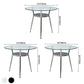 Modern Style Glass Dining Room Table Round Formal Table with Metal Base Clearhalo ' dining_table' 'Dining Tables & Seating' 'Dining Tables' 'furn' 'furn_dining_table' 'Furniture' 'furniture_dining_table' 'Kitchen & Dining Furniture' 'kitchen&dining_furn' 'kitchen' 'kitchen_dining_table' 3670781