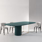 Rectangle Pine Solid Wood Table Modern Dining Table in Green with Trestle Base Clearhalo ' dining_table' 'Dining Tables & Seating' 'Dining Tables' 'furn' 'furn_dining_table' 'Furniture' 'furniture_dining_table' 'Kitchen & Dining Furniture' 'kitchen&dining_furn' 'kitchen' 'kitchen_dining_table' 3670797