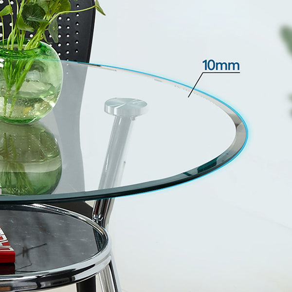 Contemporary Round Dining Room Table Tempered Glass Table with 3 Legs for Dining Room Clearhalo ' dining_table' 'Dining Tables & Seating' 'Dining Tables' 'furn' 'furn_dining_table' 'Furniture' 'furniture_dining_table' 'Kitchen & Dining Furniture' 'kitchen&dining_furn' 'kitchen' 'kitchen_dining_table' 3670824