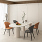 Solid Wood Modern Free Form Dining Table High Gloss White Sintered Stone Table for Dining Room Clearhalo ' dining_table' 'Dining Tables & Seating' 'Dining Tables' 'furn' 'furn_dining_table' 'Furniture' 'furniture_dining_table' 'Kitchen & Dining Furniture' 'kitchen&dining_furn' 'kitchen' 'kitchen_dining_table' 3670836