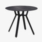 Modern Style Sintered Stone Dining Room Table Round Table with Metal Base Black Without Chairs Clearhalo ' dining_table' 'Dining Tables & Seating' 'Dining Tables' 'furn' 'furn_dining_table' 'Furniture' 'furniture_dining_table' 'Kitchen & Dining Furniture' 'kitchen&dining_furn' 'kitchen' 'kitchen_dining_table' 3670842