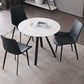 Modern Style Sintered Stone Dining Room Table Round Table with Metal Base Clearhalo ' dining_table' 'Dining Tables & Seating' 'Dining Tables' 'furn' 'furn_dining_table' 'Furniture' 'furniture_dining_table' 'Kitchen & Dining Furniture' 'kitchen&dining_furn' 'kitchen' 'kitchen_dining_table' 3670843