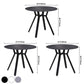 Modern Style Sintered Stone Dining Room Table Round Table with Metal Base Clearhalo ' dining_table' 'Dining Tables & Seating' 'Dining Tables' 'furn' 'furn_dining_table' 'Furniture' 'furniture_dining_table' 'Kitchen & Dining Furniture' 'kitchen&dining_furn' 'kitchen' 'kitchen_dining_table' 3670852