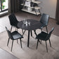 Modern Style Sintered Stone Dining Room Table Round Table with Metal Base Clearhalo ' dining_table' 'Dining Tables & Seating' 'Dining Tables' 'furn' 'furn_dining_table' 'Furniture' 'furniture_dining_table' 'Kitchen & Dining Furniture' 'kitchen&dining_furn' 'kitchen' 'kitchen_dining_table' 3670853
