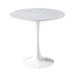 Modern Style Sintered Stone Dining Room Table Round Table with Tulip Base White Without Chairs Clearhalo ' dining_table' 'Dining Tables & Seating' 'Dining Tables' 'furn' 'furn_dining_table' 'Furniture' 'furniture_dining_table' 'Kitchen & Dining Furniture' 'kitchen&dining_furn' 'kitchen' 'kitchen_dining_table' 3670855