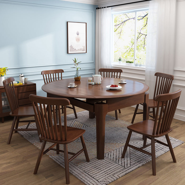 Modern Style Solid Wood Dining Table Rectangle Home Table with 4 Legs for Home Brown Without Chairs Clearhalo ' dining_table' 'Dining Tables & Seating' 'Dining Tables' 'furn' 'furn_dining_table' 'Furniture' 'furniture_dining_table' 'Kitchen & Dining Furniture' 'kitchen&dining_furn' 'kitchen' 'kitchen_dining_table' 3670889