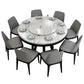 Simplicity Home Sintered Stone Dining Table Round Shape Table with Solid Wood Base Black Without Chairs Clearhalo ' dining_table' 'Dining Tables & Seating' 'Dining Tables' 'furn' 'furn_dining_table' 'Furniture' 'furniture_dining_table' 'Kitchen & Dining Furniture' 'kitchen&dining_furn' 'kitchen' 'kitchen_dining_table' 3670899