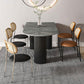 Metal Contemporary Free Form Dining Table Sintered Stone Table for Home Clearhalo ' dining_table' 'Dining Tables & Seating' 'Dining Tables' 'furn' 'furn_dining_table' 'Furniture' 'furniture_dining_table' 'Kitchen & Dining Furniture' 'kitchen&dining_furn' 'kitchen' 'kitchen_dining_table' 3670910