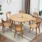 Contemporary Solid Wood Round Dining Table Kitchen Standard Dining Table with 4 Legs Base Clearhalo ' dining_table' 'Dining Tables & Seating' 'Dining Tables' 'furn' 'furn_dining_table' 'Furniture' 'furniture_dining_table' 'Kitchen & Dining Furniture' 'kitchen&dining_furn' 'kitchen' 'kitchen_dining_table' 3670922