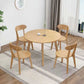 Contemporary Solid Wood Round Dining Table Kitchen Standard Dining Table with 4 Legs Base Clearhalo ' dining_table' 'Dining Tables & Seating' 'Dining Tables' 'furn' 'furn_dining_table' 'Furniture' 'furniture_dining_table' 'Kitchen & Dining Furniture' 'kitchen&dining_furn' 'kitchen' 'kitchen_dining_table' 3670923