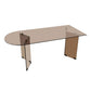 Glass Contemporary Free Form Dining Table Clear Glass Table for Dining Room and Kitchen Clearhalo ' dining_table' 'Dining Tables & Seating' 'Dining Tables' 'furn' 'furn_dining_table' 'Furniture' 'furniture_dining_table' 'Kitchen & Dining Furniture' 'kitchen&dining_furn' 'kitchen' 'kitchen_dining_table' 3670934