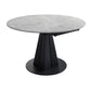 Modern Style Sintered Stone Dining Room Table Round Home Table with Metal Base Gray Clearhalo ' dining_table' 'Dining Tables & Seating' 'Dining Tables' 'Furniture' 'furniture_dining_table' 'Kitchen & Dining Furniture' 'kitchen&dining_furn' 'kitchen' 'kitchen_dining_table' 3670945
