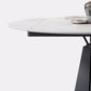 Modern Style Sintered Stone Dining Room Table Round Home Table with Metal Base Clearhalo ' dining_table' 'Dining Tables & Seating' 'Dining Tables' 'Furniture' 'furniture_dining_table' 'Kitchen & Dining Furniture' 'kitchen&dining_furn' 'kitchen' 'kitchen_dining_table' 3670948