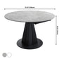 Modern Style Sintered Stone Dining Room Table Round Home Table with Metal Base Clearhalo ' dining_table' 'Dining Tables & Seating' 'Dining Tables' 'Furniture' 'furniture_dining_table' 'Kitchen & Dining Furniture' 'kitchen&dining_furn' 'kitchen' 'kitchen_dining_table' 3670950