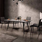 Metal Contemporary Rectangular Dining Table Sintered Stone Table for Kitchen and Dining Room Clearhalo ' dining_table' 'Dining Tables & Seating' 'Dining Tables' 'furn' 'furn_dining_table' 'Furniture' 'furniture_dining_table' 'Kitchen & Dining Furniture' 'kitchen&dining_furn' 'kitchen' 'kitchen_dining_table' 3670978