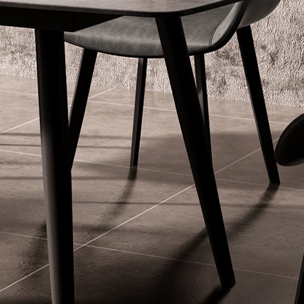 Metal Contemporary Rectangular Dining Table Sintered Stone Table for Kitchen and Dining Room Clearhalo ' dining_table' 'Dining Tables & Seating' 'Dining Tables' 'furn' 'furn_dining_table' 'Furniture' 'furniture_dining_table' 'Kitchen & Dining Furniture' 'kitchen&dining_furn' 'kitchen' 'kitchen_dining_table' 3670984