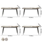 Metal Contemporary Rectangular Dining Table Sintered Stone Table for Kitchen and Dining Room Clearhalo ' dining_table' 'Dining Tables & Seating' 'Dining Tables' 'furn' 'furn_dining_table' 'Furniture' 'furniture_dining_table' 'Kitchen & Dining Furniture' 'kitchen&dining_furn' 'kitchen' 'kitchen_dining_table' 3670985