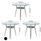 Modern Style Tempered Glass Dining Table Tripod Base Dining Site Table for Dining Room Clearhalo ' dining_table' 'Dining Tables & Seating' 'Dining Tables' 'furn' 'furn_dining_table' 'Furniture' 'furniture_dining_table' 'Kitchen & Dining Furniture' 'kitchen&dining_furn' 'kitchen' 'kitchen_dining_table' 3670999