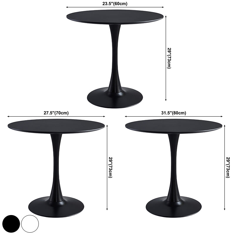 Round Modern Style Solid Wood Dining Table Dining Furniture with Tulip Base Clearhalo ' dining_table' 'Dining Tables & Seating' 'Dining Tables' 'furn' 'furn_dining_table' 'Furniture' 'furniture_dining_table' 'Kitchen & Dining Furniture' 'kitchen&dining_furn' 'kitchen' 'kitchen_dining_table' 3671009