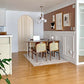 Minimalist Gold Solid Wood Dining Table Standard Kitchen Dining Table with 6 Legs Base Clearhalo ' dining_table' 'Dining Tables & Seating' 'Dining Tables' 'furn' 'furn_dining_table' 'Furniture' 'furniture_dining_table' 'Kitchen & Dining Furniture' 'kitchen&dining_furn' 'kitchen' 'kitchen_dining_table' 3671019