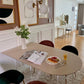Minimalist Gold Solid Wood Dining Table Standard Kitchen Dining Table with 6 Legs Base Clearhalo ' dining_table' 'Dining Tables & Seating' 'Dining Tables' 'furn' 'furn_dining_table' 'Furniture' 'furniture_dining_table' 'Kitchen & Dining Furniture' 'kitchen&dining_furn' 'kitchen' 'kitchen_dining_table' 3671020