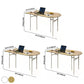 Minimalist Gold Solid Wood Dining Table Standard Kitchen Dining Table with 6 Legs Base Clearhalo ' dining_table' 'Dining Tables & Seating' 'Dining Tables' 'furn' 'furn_dining_table' 'Furniture' 'furniture_dining_table' 'Kitchen & Dining Furniture' 'kitchen&dining_furn' 'kitchen' 'kitchen_dining_table' 3671022