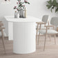 Contemporary Oval Dining Table Pine Solid Wood Table with Double Pedestal for Dining Room Clearhalo ' dining_table' 'Dining Tables & Seating' 'Dining Tables' 'furn' 'furn_dining_table' 'Furniture' 'furniture_dining_table' 'Kitchen & Dining Furniture' 'kitchen&dining_furn' 'kitchen' 'kitchen_dining_table' 3671024