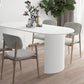 Contemporary Oval Dining Table Pine Solid Wood Table with Double Pedestal for Dining Room Clearhalo ' dining_table' 'Dining Tables & Seating' 'Dining Tables' 'furn' 'furn_dining_table' 'Furniture' 'furniture_dining_table' 'Kitchen & Dining Furniture' 'kitchen&dining_furn' 'kitchen' 'kitchen_dining_table' 3671025