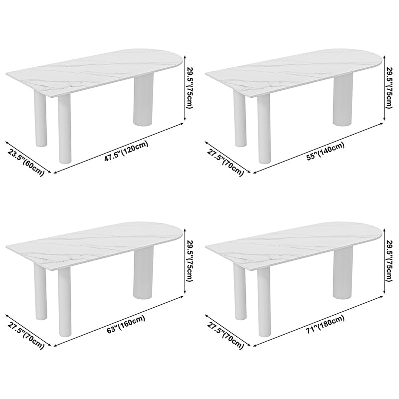 Solid Wood Contemporary Free Form Dining Table Sintered Stone Table for Dining Room and Kitchen Clearhalo ' dining_table' 'Dining Tables & Seating' 'Dining Tables' 'furn' 'furn_dining_table' 'Furniture' 'furniture_dining_table' 'Kitchen & Dining Furniture' 'kitchen&dining_furn' 'kitchen' 'kitchen_dining_table' 3671043