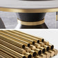 Contemporary Sintered Stone Dining Table Round Table with Metallic Base Clearhalo ' dining_table' 'Dining Tables & Seating' 'Dining Tables' 'furn' 'furn_dining_table' 'Furniture' 'furniture_dining_table' 'Kitchen & Dining Furniture' 'kitchen&dining_furn' 'kitchen' 'kitchen_dining_table' 3671053