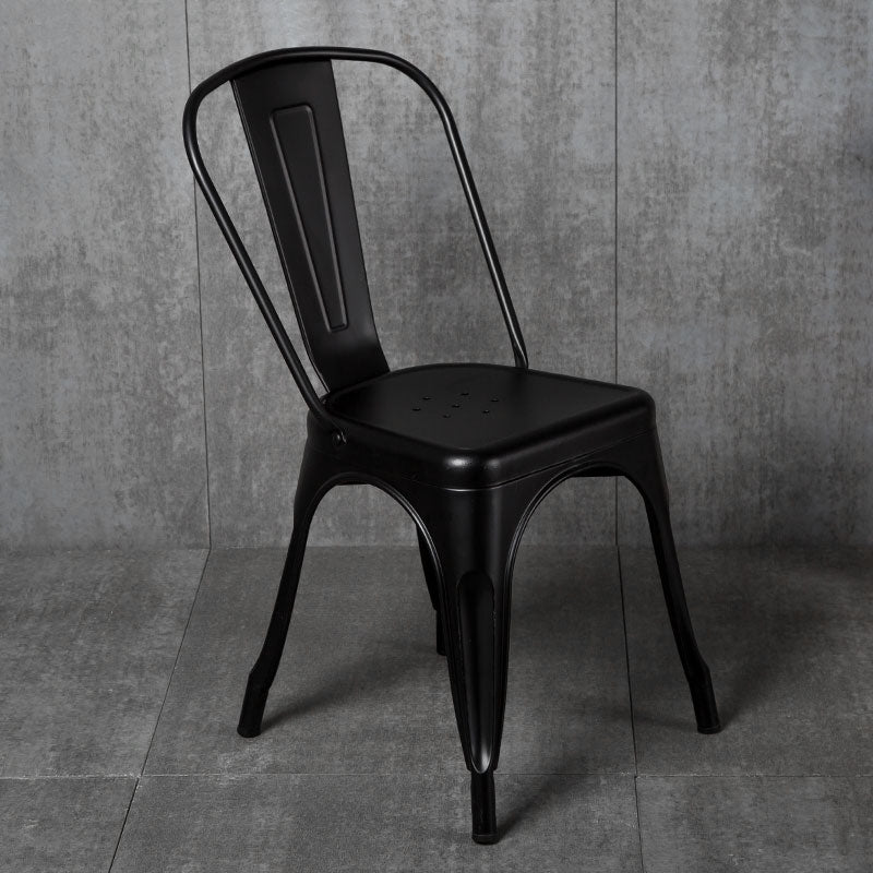 Industrial Dining Room Chair Slat Back Side Chair with Metal Legs for Home Use Clearhalo ' kitchen&dining_furn' 'Dining Chairs' 'Dining Tables & Seating' 'dining_chair' 'furn' 'furn_dining_chair' 'Furniture' 'furniture_dining_chair' 'Kitchen & Dining Furniture' 'kitchen' 3671071