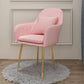 Glam Dining Arm Chair Solid Back Side Chair with 4 Metal Legs for Home Use Pink 1 Piece Brass Gold Clearhalo ' kitchen&dining_furn' 'Dining Chairs' 'Dining Tables & Seating' 'dining_chair' 'furn' 'furn_dining_chair' 'Furniture' 'furniture_dining_chair' 'Kitchen & Dining Furniture' 'kitchen' 3671083